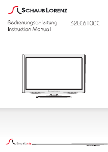 Manual Schaub Lorenz 32LE-6100C LED Television