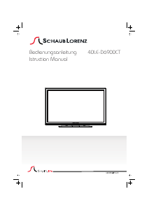 Bedienungsanleitung Schaub Lorenz 40LE-D6900CT LED fernseher