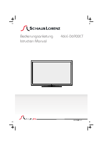 Bedienungsanleitung Schaub Lorenz 46LE-D6900CT LED fernseher