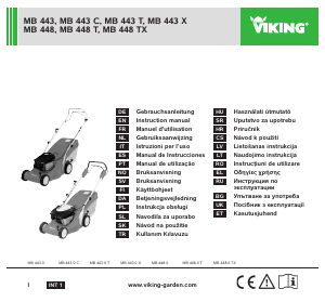 Kasutusjuhend Viking MB 443 Muruniiduk