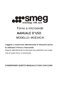 Manuale Smeg MOE34CXI Microonde