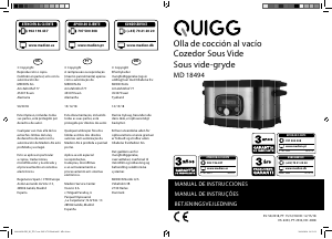 Manual de uso Quigg MD 18494 Slow cooker