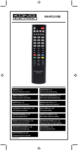 Manuale König KN-RCU10B Telecomando