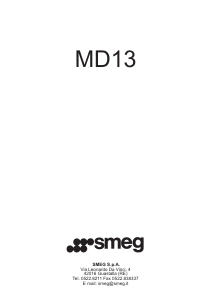 Manual de uso Smeg MD13-CR Grifería