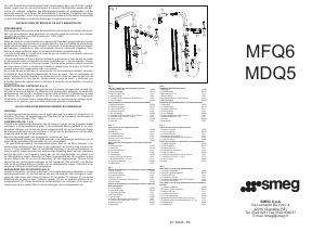 Manual de uso Smeg MFQ6-CR Grifería
