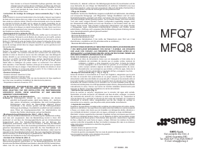 Manual de uso Smeg MFQ7-CR Grifería