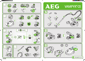 كتيب مكنسة كهربائية CE2300HFE+ AEG