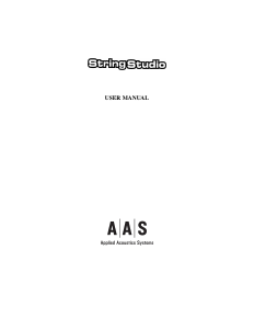 Manual AAS String Studio VS-2