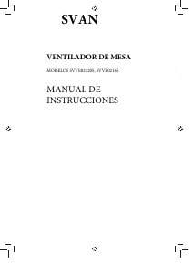 Manual de uso Svan SVVE0216S Ventilador