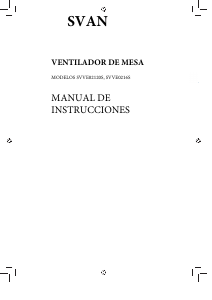 Manual de uso Svan SVVE02120S Ventilador