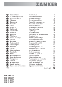 Instrukcja Zanker KHB92650XA Okap kuchenny