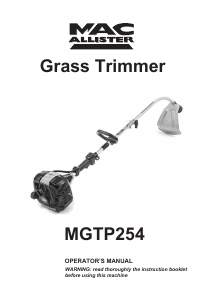 Handleiding MacAllister MGTP254 Grastrimmer