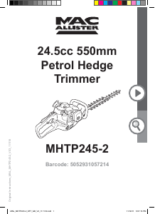 Manual MacAllister MHTP245-2 Hedgecutter