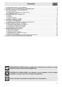 Manuale Smeg CVB20LNE1 Congelatore