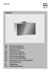 Manual de uso V-ZUG DW Forano Campana extractora