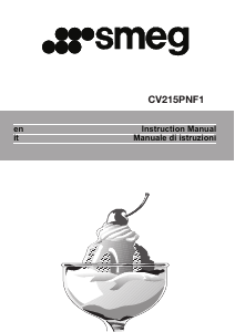 Manuale Smeg CV215PNF1 Congelatore