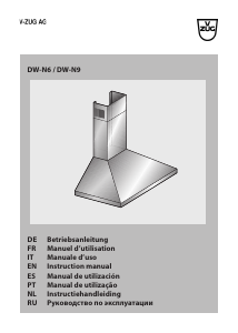 Manual V-ZUG DW N Cooker Hood