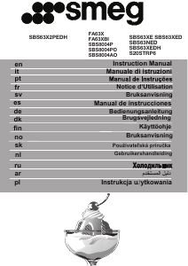 Instrukcja Smeg SBS963N Lodówko-zamrażarka