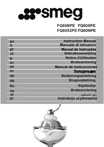 Instrukcja Smeg FQ60XPE Lodówko-zamrażarka