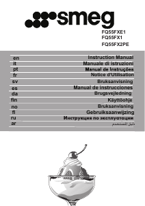 Mode d’emploi Smeg FQ55FXE1 Réfrigérateur combiné