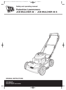 Manual JCB Mulcher 48 Lawn Mower