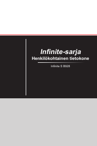 Käyttöohje MSI Infinite S 8th Pöytätietokone