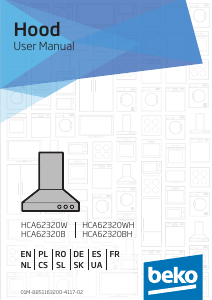 Manual de uso BEKO HCA62320WH Campana extractora