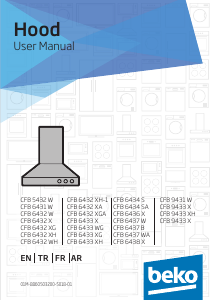 Manual BEKO CFB 6433 X Cooker Hood