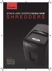 Mode d’emploi Swingline Stack-and-Shred 100X Destructeur