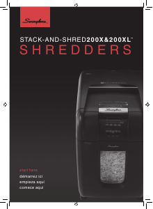 Handleiding Swingline Stack-and-Shred 200X Papiervernietiger