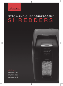 Manual de uso Swingline Stack-and-Shred 300M Destructora