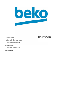 Manual BEKO HS222540 Congelador