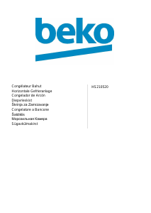 Manual de uso BEKO HS210520 Congelador