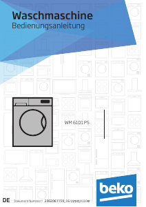 Bedienungsanleitung BEKO WM 6101 PS Waschmaschine