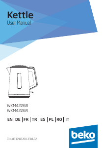 كتيب غلاية مياه كهربائية WKM4226B بيكو