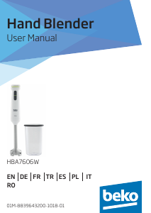 كتيب خلاط يدوي HBA7606W بيكو