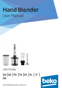 Manual de uso BEKO HBA7608W Batidora de mano