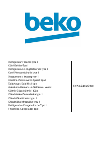 Manual de uso BEKO RCSA240M20W Frigorífico combinado