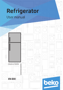 Manual BEKO DN161230DX Fridge-Freezer