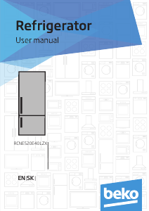 Manual BEKO RCNE520E40LZX Fridge-Freezer