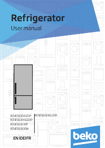 Manuale BEKO RCNE560E40ZXP Frigorifero-congelatore