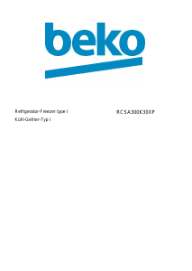 Manual BEKO RCSA300K30XP Fridge-Freezer