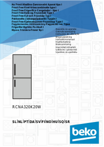 Használati útmutató BEKO RCNA320K20W Hűtő és fagyasztó