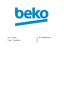 Manuale BEKO RCNA400E30ZXP Frigorifero-congelatore