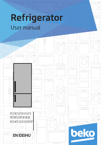 كتيب فريزر ثلاجة RCNE520E30ZXP بيكو