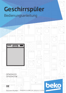 Manual BEKO DFN26420W Máquina de lavar louça