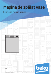 Manual BEKO DFN38530X Maşină de spălat vase