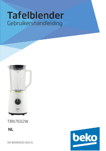 Mode d’emploi BEKO TBN7602W Blender