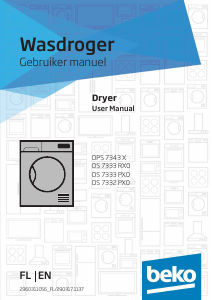 Manual BEKO DS7332 PX0 Dryer