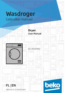 Manual BEKO DS7434 RX0 Dryer